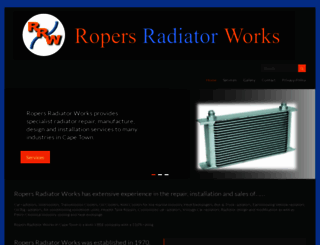 ropersradiators.co.za screenshot