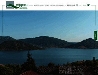 roques-immobilier.com screenshot