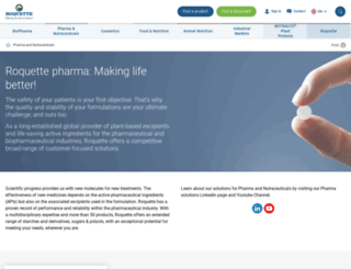 roquette-pharma.com screenshot