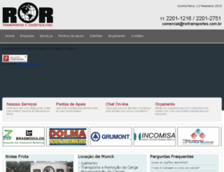 rortransportes.com.br screenshot