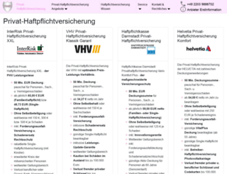 rosa-haftpflicht.de screenshot