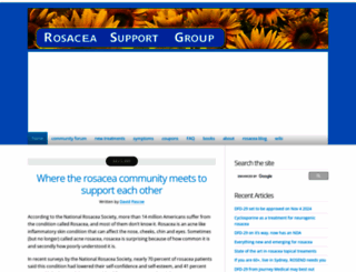 rosacea-support.org screenshot