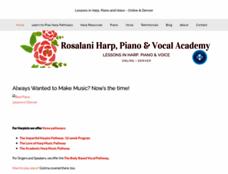 rosalanimusic.net screenshot