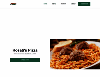 rosatispizzagilberts.net screenshot