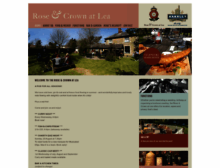 roseandcrownatlea.co.uk screenshot