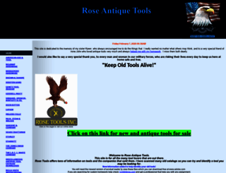 roseantiquetools.com screenshot