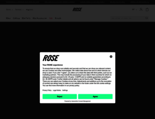 rosebikes.com screenshot