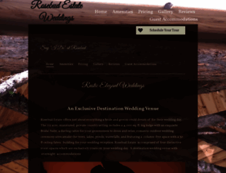 rosebudestateweddings.com screenshot