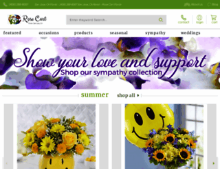rosecartflorist.com screenshot