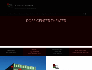 rosecentertheater.com screenshot