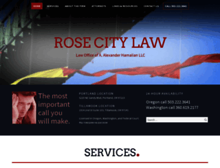 rosecitylaw.com screenshot