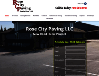 rosecitypaving.com screenshot