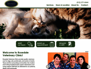 rosedalevetclinic.com screenshot