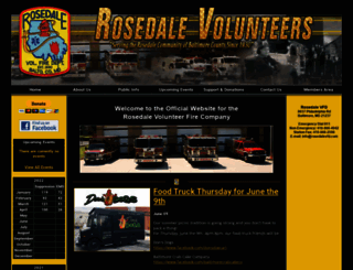 rosedalevfd.com screenshot