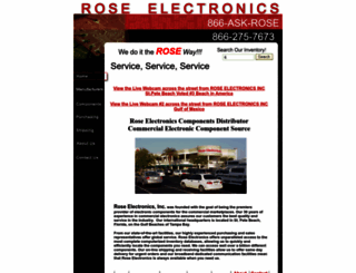 roseelectronicsinc.com screenshot