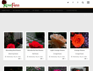 rosefans.com screenshot