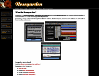 rosegardenmusic.com screenshot