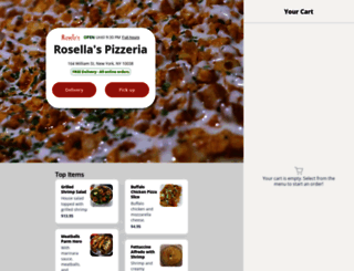 rosellaspizzany.com screenshot