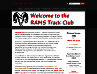 roselleyouthtrack.com screenshot