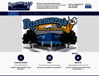 rosemarysfamilycreamery.com screenshot