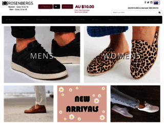 rosenbergshoes.com screenshot