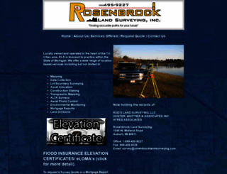 rosenbrocklandsurveying.com screenshot