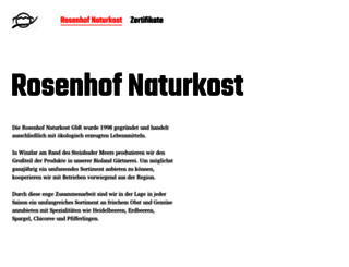 rosenhof-naturkost.de screenshot