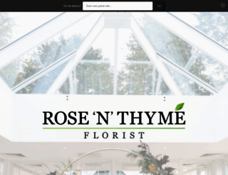 rosenthyme.co.uk screenshot