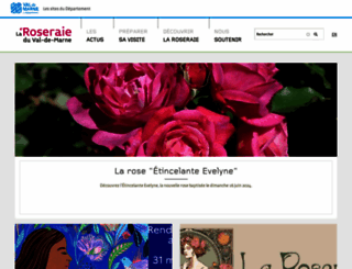 roseraieduvaldemarne.fr screenshot