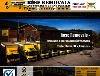 roseremovals.co.uk screenshot
