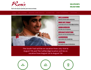 rosescleaners.com screenshot