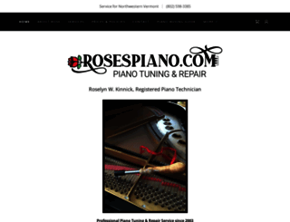rosespianoservice.com screenshot
