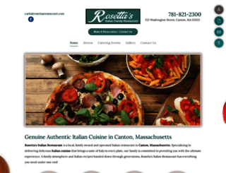 rosettasrestaurant.com screenshot