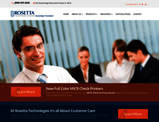 rosettatechnologies.com screenshot