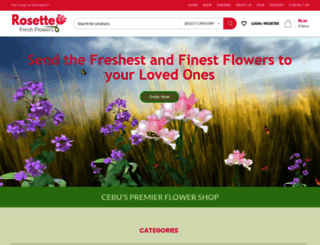 rosettefreshflowers.com screenshot