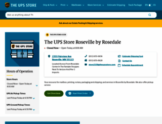 roseville-mn-2158.theupsstorelocal.com screenshot