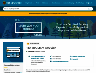 roseville-mn-2198.theupsstorelocal.com screenshot