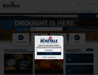roseville.ca.us screenshot