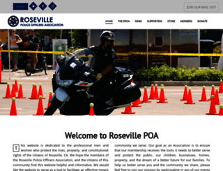rosevillepolice.org screenshot
