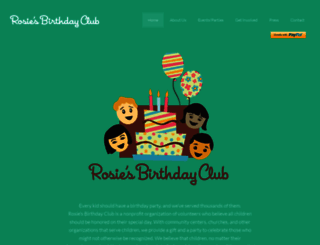 rosiesbirthdayclub.org screenshot