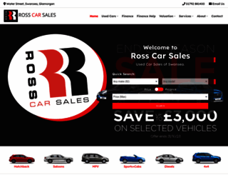 rosscars.co.uk screenshot