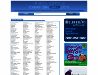 rossendalevalley.com screenshot