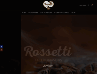 rossetticoffee.com screenshot