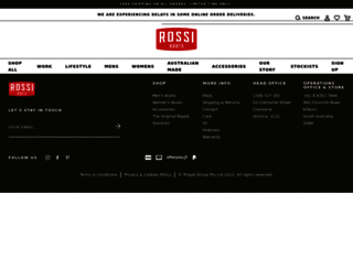 rossiboots.com.au screenshot