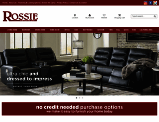 rossiesfurniture.com screenshot