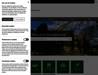 rossingtonparishcouncil.org.uk screenshot