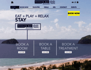 rosslynbayresort.com.au screenshot