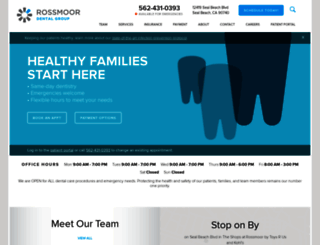 rossmoordentalgroup.com screenshot