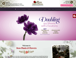 rossplantsandflowers.com screenshot