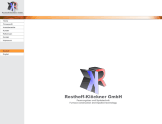 rosthoff-kloeckner.de screenshot